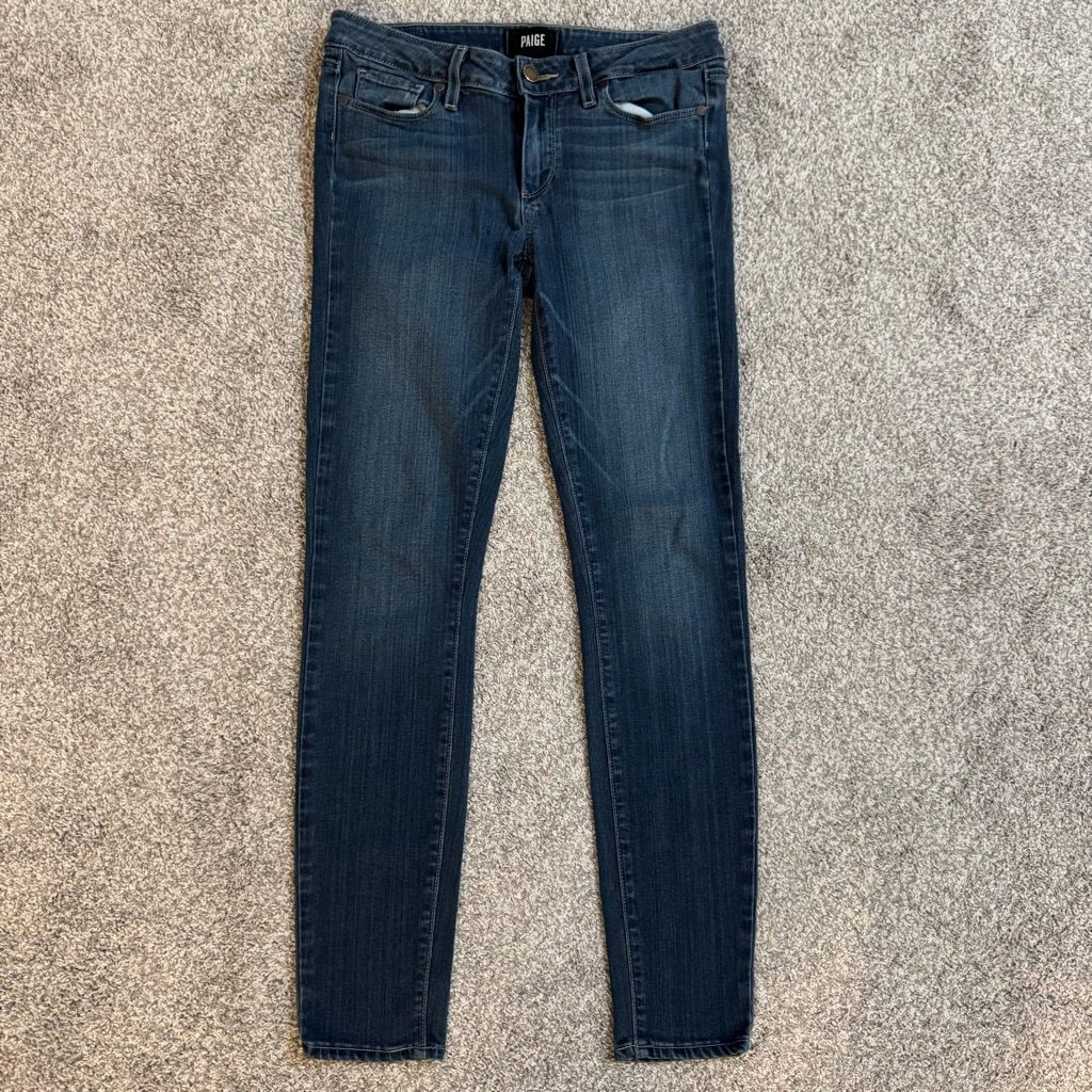 Paige Verdugo Ultra Skinny Jeans Women's Size 27 Blue Denim 30 X 29 Stretch